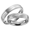 Eheringe - Palladium - mit Diamant - R508-0