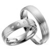Eheringe - Palladium - mit Diamanten - R514-0