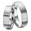 Eheringe - Palladium - mit Diamanten - R516-0