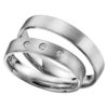 Eheringe - Platin - mit Diamanten - R602-0