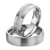 Eheringe - Platin - mit Diamanten - R603-0