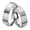 Eheringe - Platin - mit Diamanten - R604-0