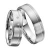 Eheringe - Platin - mit Diamanten - R610-0