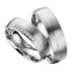 Eheringe - Platin - mit Diamanten - R611-0