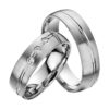 Eheringe - Platin - mit Diamanten - R620-0