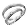 Eheringe - Shadow Line - mit Diamant - R939-0