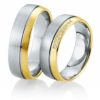 Breuning Eheringe Bicolor DR 026710 / HR 026720 - Platin/Gelbgold