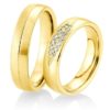 Breuning - Trauringe - Palladium 2 - DR 026910 / HR 026920 - Gelbgold