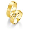 Breuning - Trauringe - Platin Design - DR 090540 / HR 090550 - Gelbgold