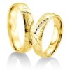 Breuning - Trauringe - Palladium 2 -DR 026550 / HR 026560 - Gelbgold