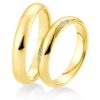 Breuning - Trauringe - Palladium 2 -DR 026810 / HR 026820 - Gelbgold