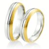 Breuning - Trauringe - Palladium 2 - DR 026750 / HR 026760 - Weißgold/Gelbgold