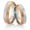Breuning Eheringe bicolor DR 026630 / HR 026640 - Platin/Rotgold