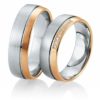 Breuning Eheringe Bicolor DR 026710 / HR 026720 - Platin/Rotgold