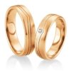 Breuning - Trauringe - Palladium 2 - DR 026650 / HR 026660 - Rotgold