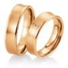 Breuning - Trauringe - Palladium 2 - DR 026770 / HR 026780 - Rotgold