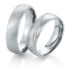 Breuning - Trauringe - Palladium 2 - DR 026890 / HR 026900 - Weißgold