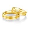 Breuning - Trauringe - Platin Design -DR 090660 / HR 090670 - Gelbgold
