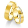 Breuning - Trauringe - Platin Design - DR 090700 / HR 090710 - Gelbgold