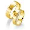 Breuning - Trauringe - Platin Design -DR 090740 / HR 090750 - Gelbgold
