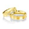 Breuning - Trauringe - Platin Design - DR 090780 / HR 090790 - Gelbgold
