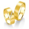 Breuning - Trauringe - Platin Design - DR 090840 / HR 090850 - Gelbgold