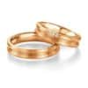 Breuning - Trauringe - Platin Design -DR 090660 / HR 090670 - Rotgold