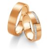 Breuning - Trauringe - Platin Design - DR 090700 / HR 090710 - Rotgold