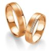 Breuning - Trauringe - Platin Design -DR 090700 / HR 090710 - Rotgold