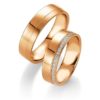 Breuning - Trauringe - Platin Design -DR 090740 / HR 090750 - Rotgold