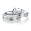 Breuning - Trauringe - Platin Design -DR 090660 / HR 090670 - Weißgold
