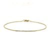 Armband in Weißgold mit einem Brillant in Zargenfassung (0,03 ct. tw/si)