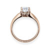 Verlobungsring mit Diamant - 4er-Krappenfassung - Rosegold- Modern-20139