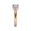 Verlobungsring mit Diamant - 4er-Krappenfassung - Rosegold- Modern-20140