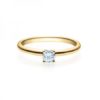 Verlobungsring mit Diamant - 4er-Krappenfassung - Rubin - 18018