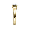Verlobungsring mit Diamant - Halb-Zargenfassung - Gelbgold- Modern-20645