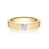 Verlobungsring mit Diamant - Spannfassung - Rubin - 18012
