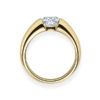 Verlobungsring mit Diamant - Spannfassung - Gelbgold Modern-20581