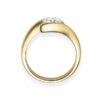 Verlobungsring mit Diamant - Geschwungene Spannfassung - Modern-20368