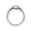 Verlobungsring mit Diamant - Spannfassung - Weiß- Modern-20585
