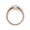 Verlobungsring mit Diamant -Spannfassung - Rosegold- Modern-20589