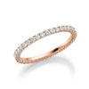 Memoire Ring - voll ausgefasst - Rotgold
