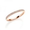 Schmaler Memoire Ring - in Rotgold