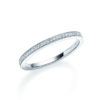 Schmaler Memoire Ring Weißgold