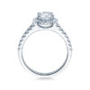 Eleganter Verlobungsring mit vielen Diamanten Weißgold