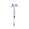 Eleganter Verlobungsring mit vielen Diamanten Weißgold