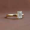 Verlobungsring Emerald Diamant