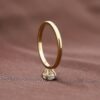 Verlobungsring in 750/- Gelbgold mit Labor Diamanten