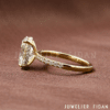 Michelle Ovaler Diamant Verlobungsring