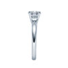 Verlobungsring Diamant Lupenrein, River 4-er Krappe gerade-weiß-18018
